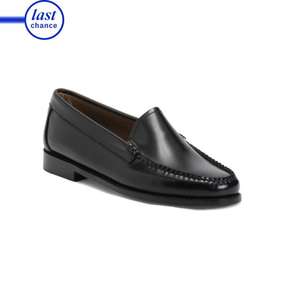 GH BASS Black Leather Whitney Venetian Loafers - Picture 1 of 2